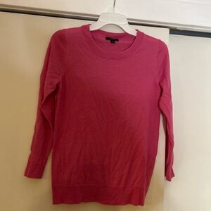 J. Crew Vibrant Pink Merino wool sweater